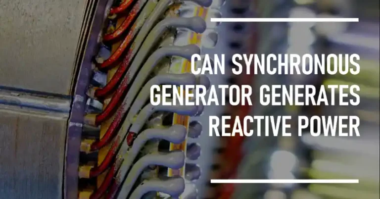 Can Synchronous Generator Generates Reactive Power