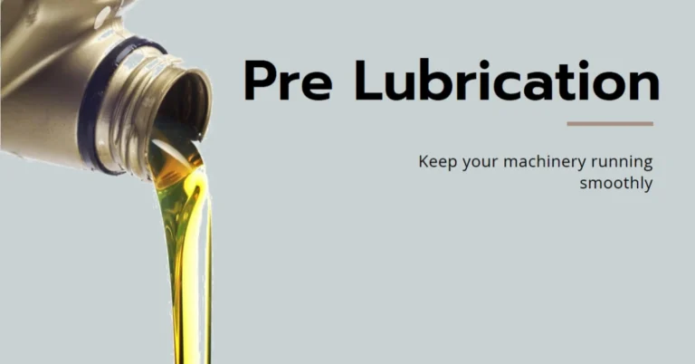 What is Pre Lubrication