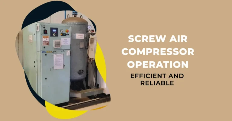 Operation of a screw air compressor Gardner Denver